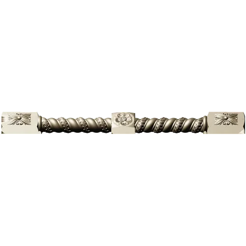 Florentine Rosette Twisted Baluster STL for CNC