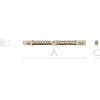 Florentine Rosette Twisted Baluster STL for CNC