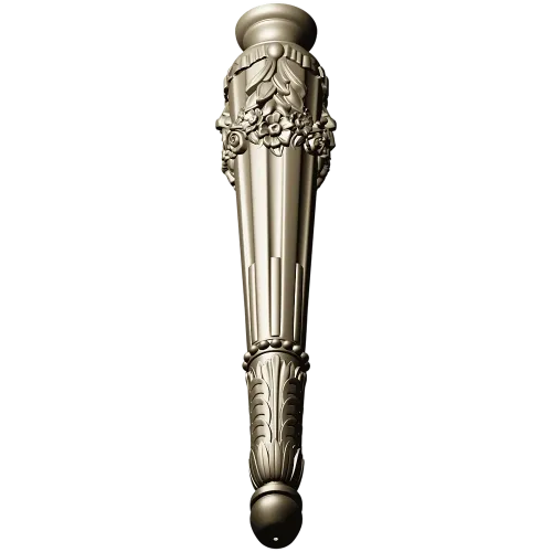 Ornate Classical Baluster Leg - STL 3D Model for CNC