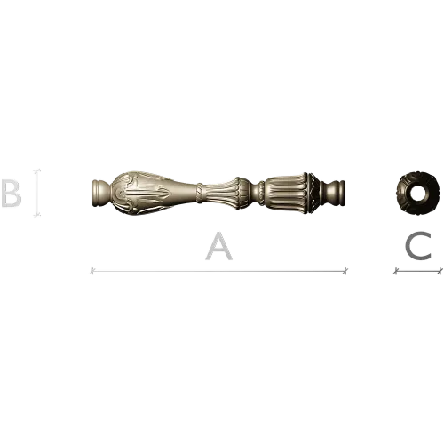 Балясина "Византия" - stl модель для ЧПУ, 3D модель STL для фрезера