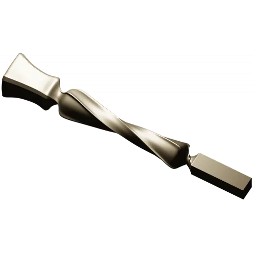 Twisted Decorative Baluster STL for CNC