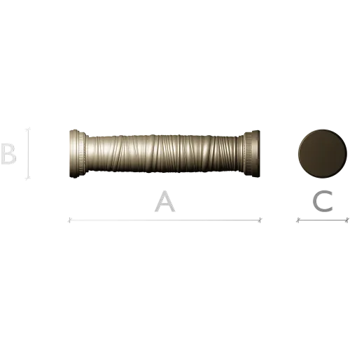 Rope-Twist Baluster STL for CNC