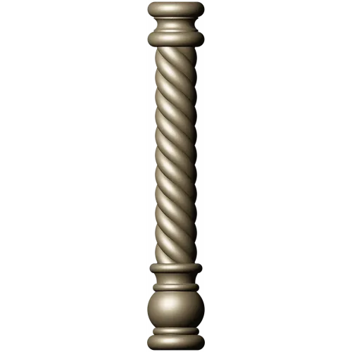 Twisted Barley-Sugar Baluster STL for CNC