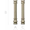 Twisted Barley-Sugar Baluster STL for CNC