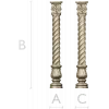 Spiral Acanthus Baluster - STL 3D model for CNC router