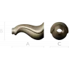 S-Flow Baluster - STL 3D model for CNC