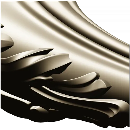 Acanthus Scroll Leg - Baroque Decorative Furniture Leg STL