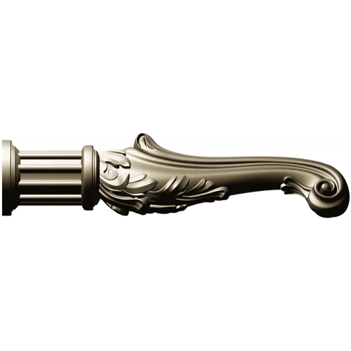 Acanthus Scroll Leg - Baroque Decorative Furniture Leg STL
