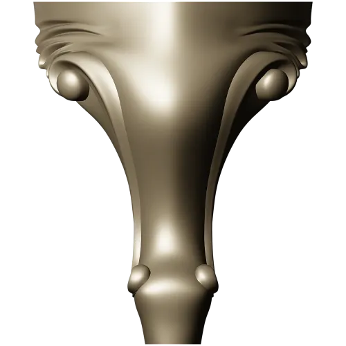Rococo Acanthus Leg STL Model