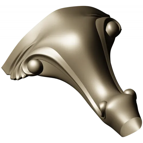 Rococo Acanthus Leg STL Model