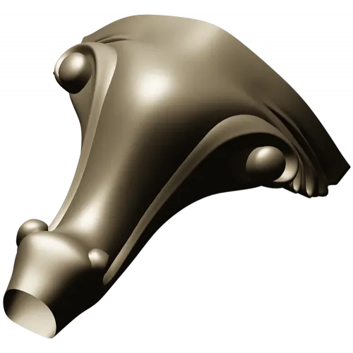 Rococo Acanthus Leg STL Model