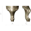 Rococo Acanthus Leg STL Model