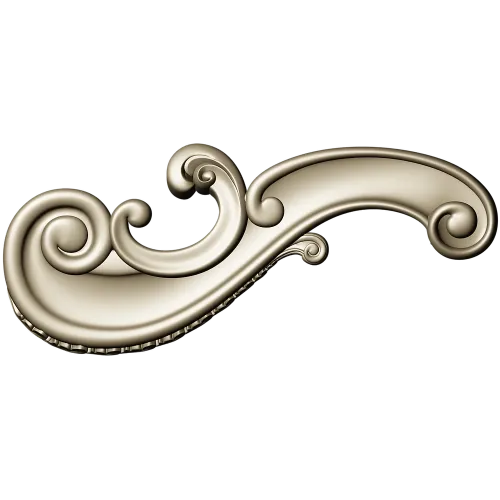 Regency Acanthus Scroll - STL 3D model for CNC routing