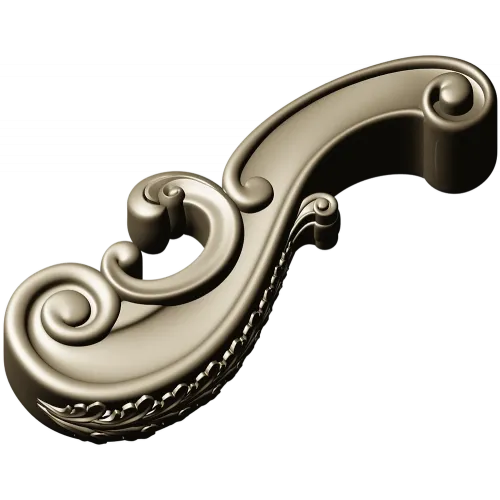 Regency Acanthus Scroll - STL 3D model for CNC routing
