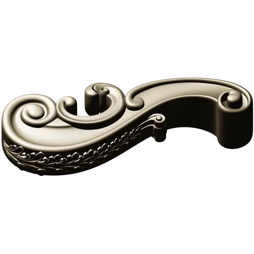 Regency Acanthus Scroll - STL 3D model for CNC routing