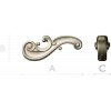 Regency Acanthus Scroll - STL 3D model for CNC routing
