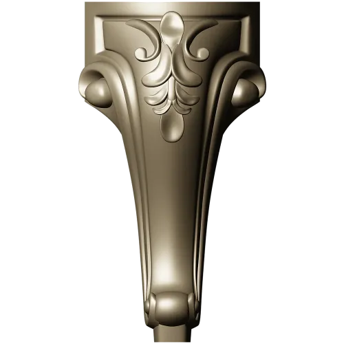 Acanthus Scroll Furniture Leg STL for CNC