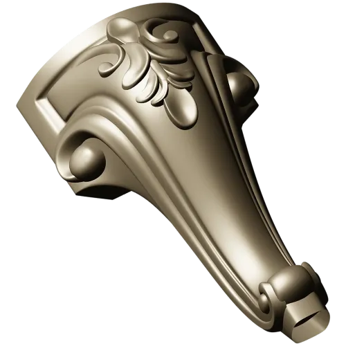 Acanthus Scroll Furniture Leg STL for CNC