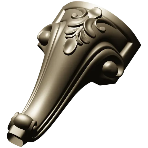 Acanthus Scroll Furniture Leg STL for CNC