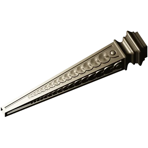 Beaded Tapered Baluster - STL 3D model for CNC milling