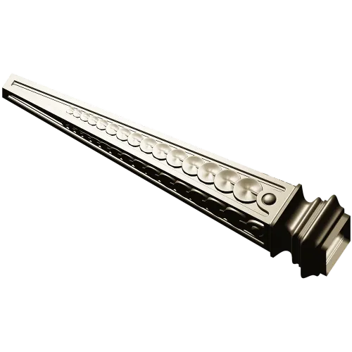 Beaded Tapered Baluster - STL 3D model for CNC milling