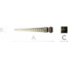 Beaded Tapered Baluster - STL 3D model for CNC milling