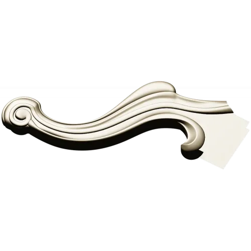 Rococo Scroll Applique - STL 3D model for CNC wood carving