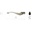 3D модель STL мебельной ножки в классическом орнаменте для ЧПУ