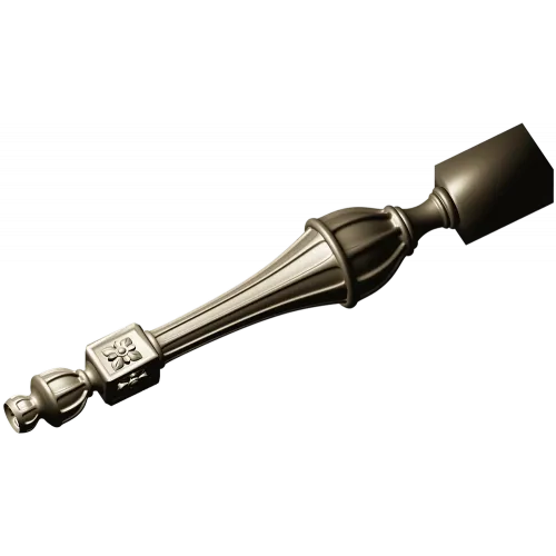 Regal Rosette Baluster - detailed STL 3D model for CNC