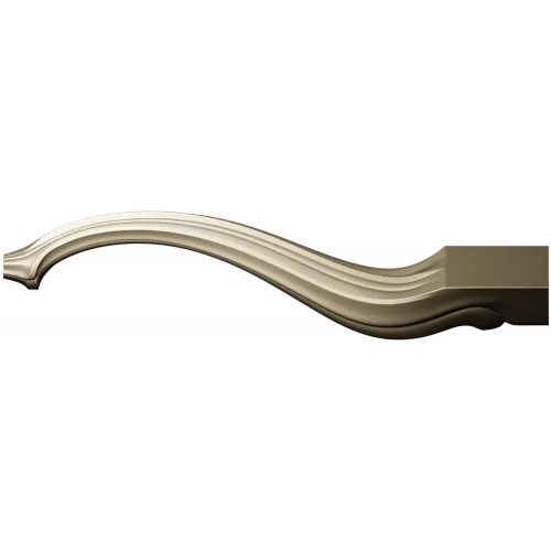 Decorative S-Curve Furniture Leg - STL 3D Model for CNC Milling