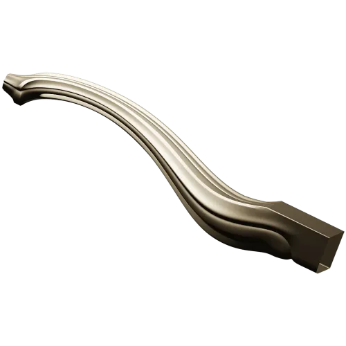 Decorative S-Curve Furniture Leg - STL 3D Model for CNC Milling
