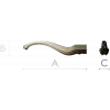 Decorative S-Curve Furniture Leg - STL 3D Model for CNC Milling