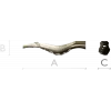 Балясина с растительным орнаментом - 3D модель STL для ЧПУ