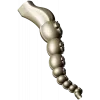 Carved Rosette Bead Baluster STL for CNC