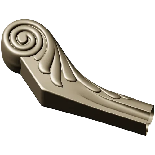 Мебельная ножка с завитком - 3D STL модель для ЧПУ
