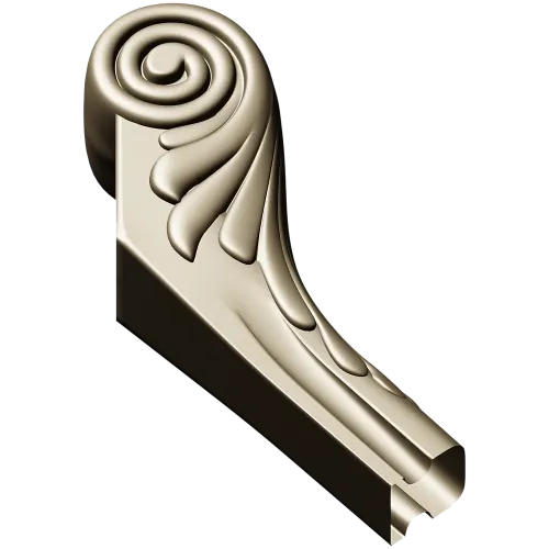 Мебельная ножка с завитком - 3D STL модель для ЧПУ