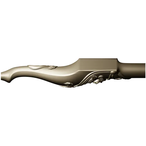 Carved Rosevine Baluster - STL 3D model for CNC carving