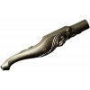 Carved Rosevine Baluster - STL 3D model for CNC carving