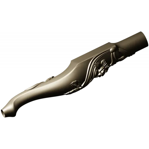 Carved Rosevine Baluster - STL 3D model for CNC carving