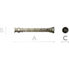 Acanthus Scroll Baluster - STL 3D model for CNC milling