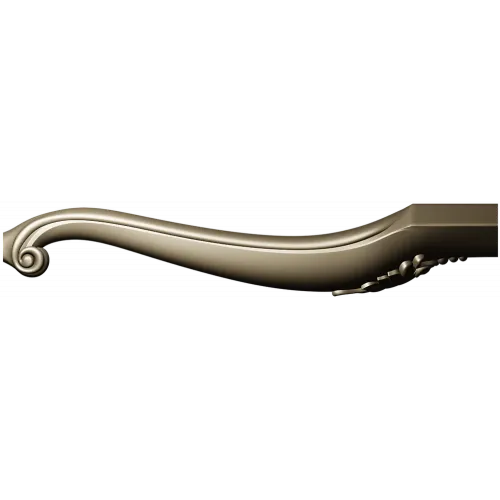 Carved Curved Furniture Leg - STL 3D Model for CNC Milling