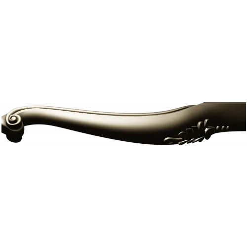 Carved Curved Furniture Leg - STL 3D Model for CNC Milling