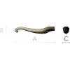 Carved Curved Furniture Leg - STL 3D Model for CNC Milling