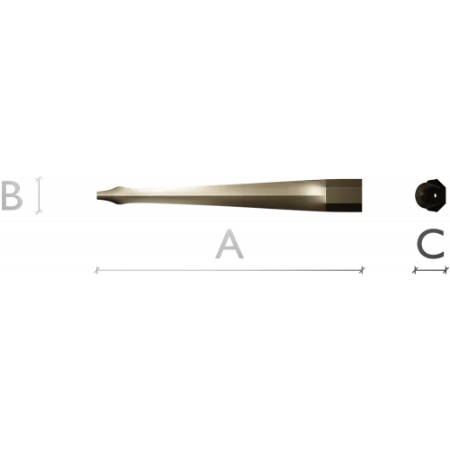 Изогнутая мебельная ножка STL - 3D модель для ЧПУ