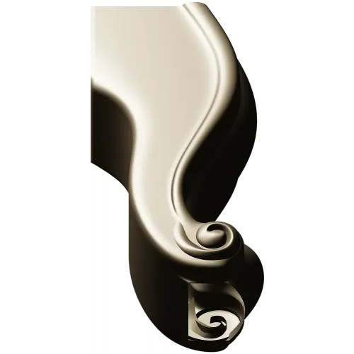 Rococo Cabriole Leg STL 3D model for CNC