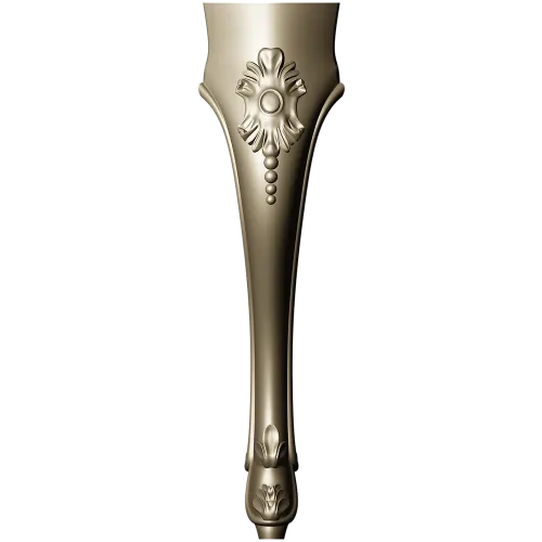 Rococo Floral Cabriole Leg - STL 3D Model for CNC