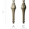 Regal Fluted Baluster (STL 3D model)