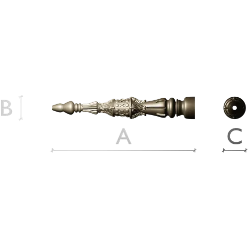 Regal Acanthus Baluster - STL 3D model for CNC milling