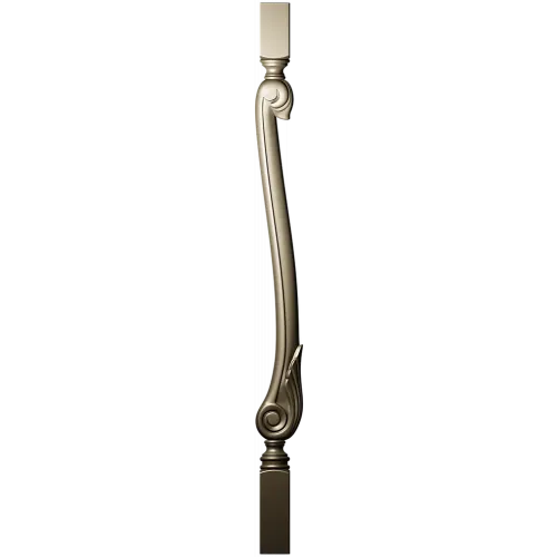 Serpentine Scroll Baluster STL for CNC