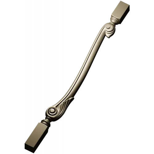 Serpentine Scroll Baluster STL for CNC